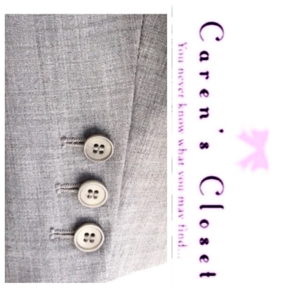 Theory Stretch Wool Gray Blazer - Picture 4 of 6